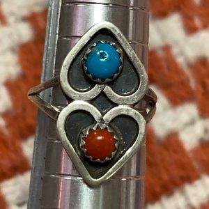 Turquoise Coral Snake Eye Ring